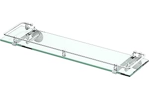 Gatco 1438C Glass Railing Shelf, Chrome
