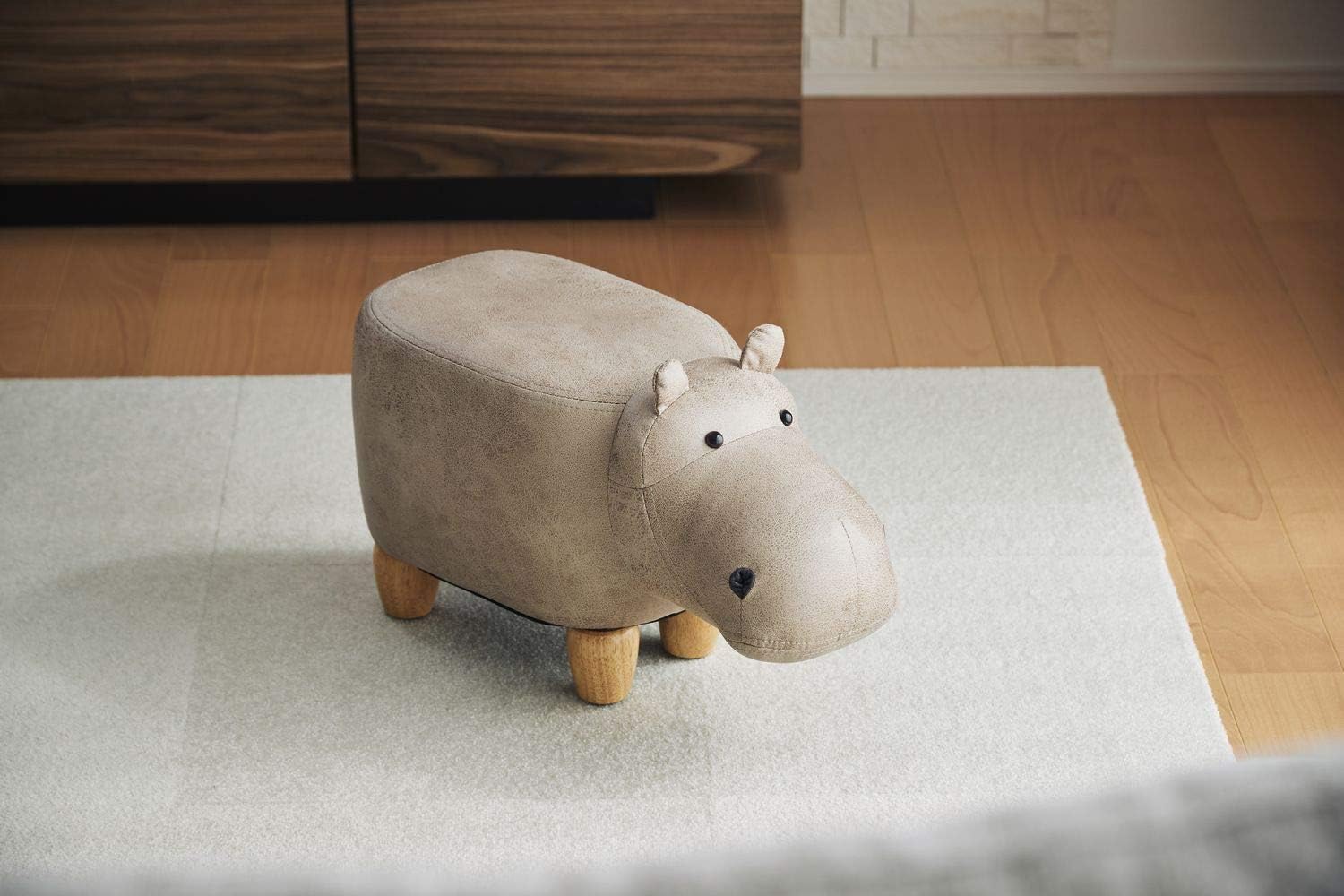 Amazon かばモチーフのスツール Paul Jr ポールジュニア ベージュ 動物 おしゃれ かわいい スツール オンライン通販