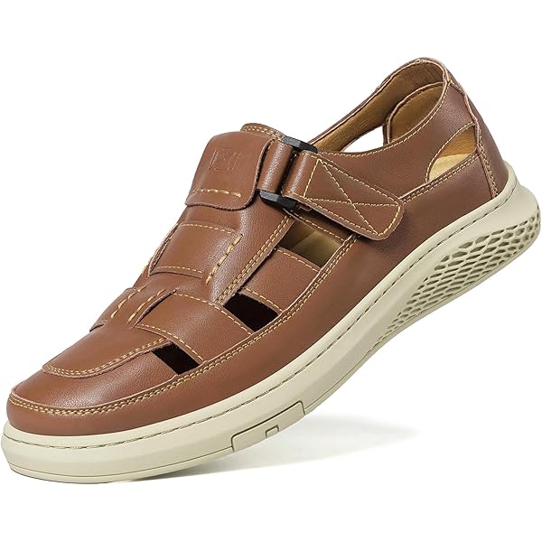 Sandalias Planas De Piel Para Mujer – Punta Cerrada, Antideslizantes, Cómodas Para Caminar Y Conducir
