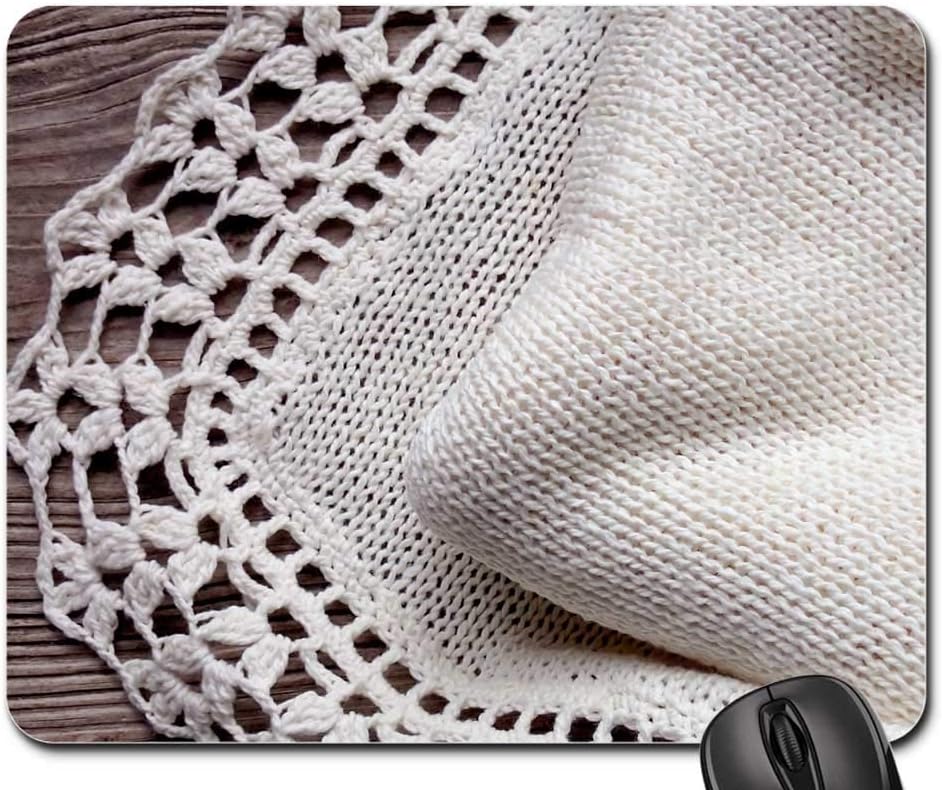 Mouse Pad Baby Blanket Handmade Knit Knitting Crochet