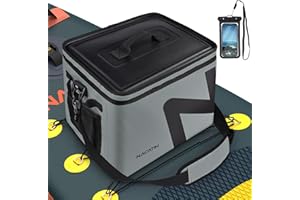 NACATIN Paddle Board Cooler, Large 5-Layer Leakproof Insulated Cooler Bag with Bottle Opener, Removable Inner Liner Cooler Bag for Travel, Camping, Picnic, SUP