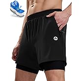 Nepest Men’s 4D Padded Mountain Bike Shorts MTB Cycling Biking Bicycle Riding Shorts with Zipper Pockets