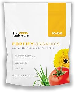 The Andersons Fortify Organics 10-2-8 All-Purpose Water Soluble Organic Plant Food - Covers up to 2,900 sq ft (2 lb)