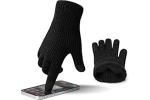 MAGISDU Alpaca Wool Winter Gloves Men Women Touch Screen Mittens Warm Thermal Knited Wool Grip Insulated Driving Anti-slip