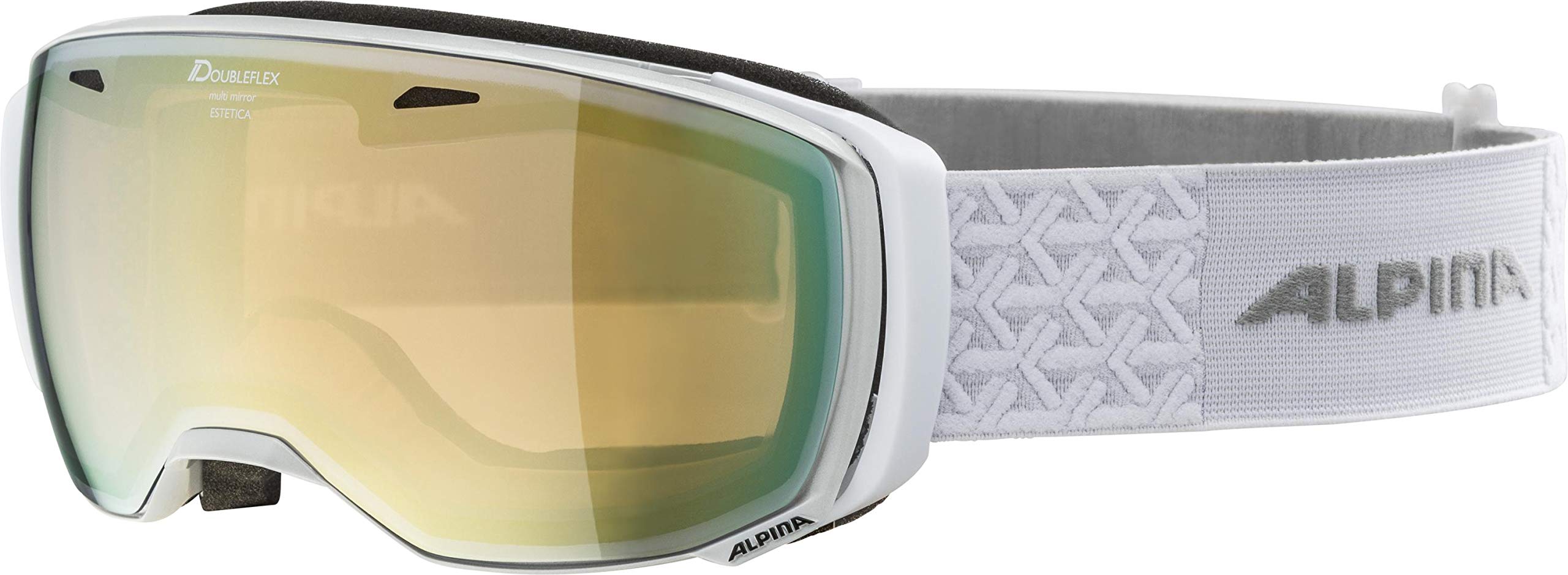 ALPINA Unisex - Adult, ESTETICA MM ski goggles, pearlwhite, One Size