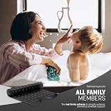 KEPLIN Premium Non-Slip Bath Mat 200 Suction Cups 40x100cm Black view 6