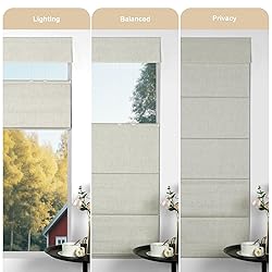 MoDanCeQ Blackout Light Filtering Cordless Top Down