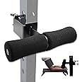 Lights Mountain Nordic Hamstring Curl Squat Rack Attachment for 3" x 3" Power Rack, Great for Hamstring Curls, Sit-ups, Bulgarian Split Squat, Ab Workout, Home Gym Fitness Equipment
