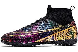 CZRE Mens Soccer Cleats Football Shoes Unisex Outdoor Rugby Boots Firm Rugby Boots