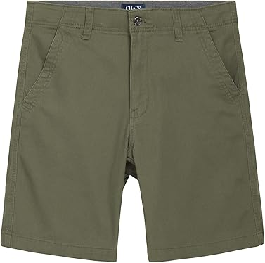 Chaps Men's Shorts - Classic Fit Khaki Shorts - Flat Front above The Knee Shorts for Men (Size: 30-38)