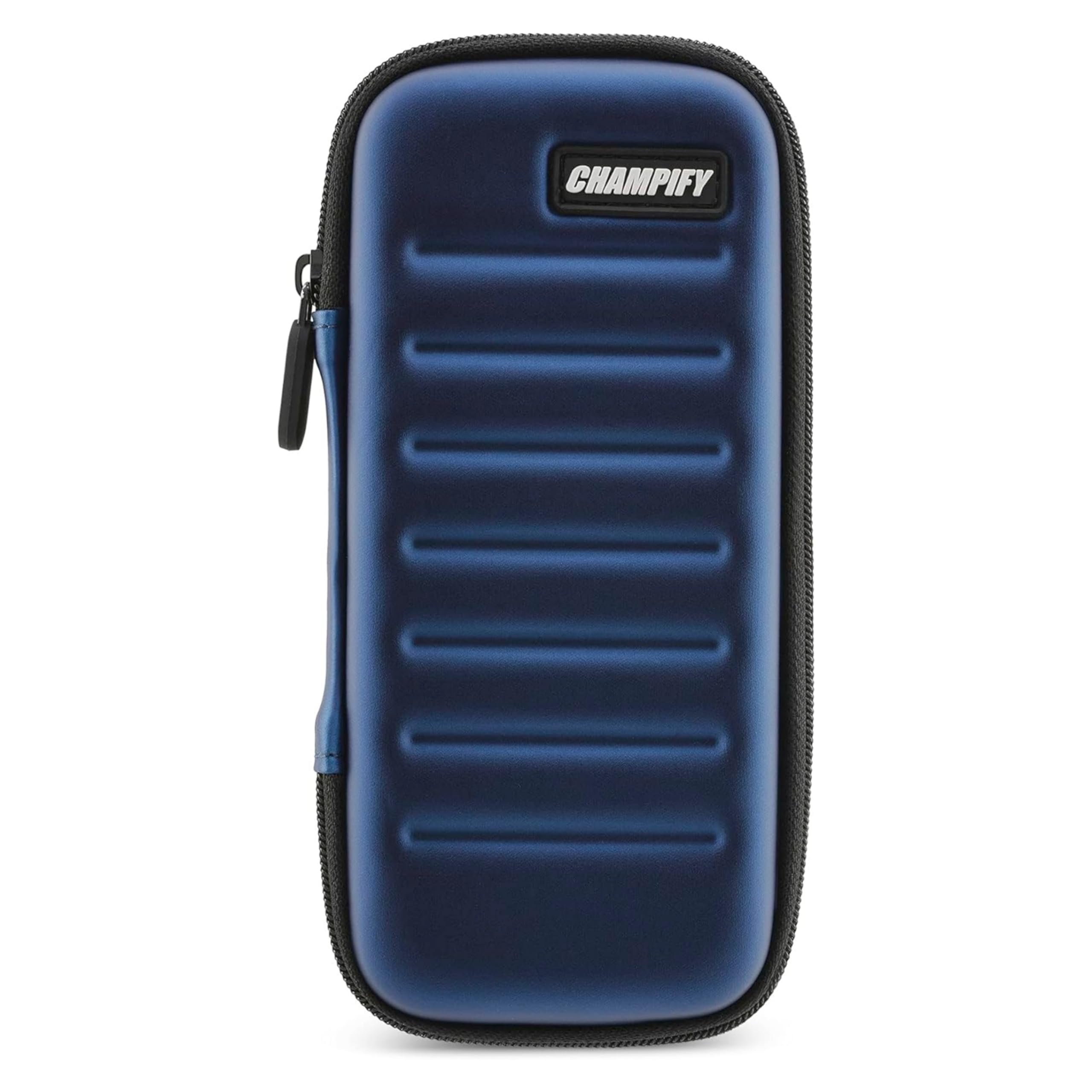 Champify Dart case with Holding System Against Slipping of The Darts. Hard case to Protect 3 Steel Darts or Soft Darts and numerous Pockets for