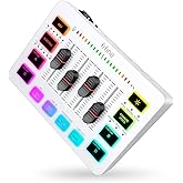 FIFINE Audio Mixer for Gaming, DJ Mixer for Beginners with XLR Microphone Interface, Volume Fader, Individual Channel Control