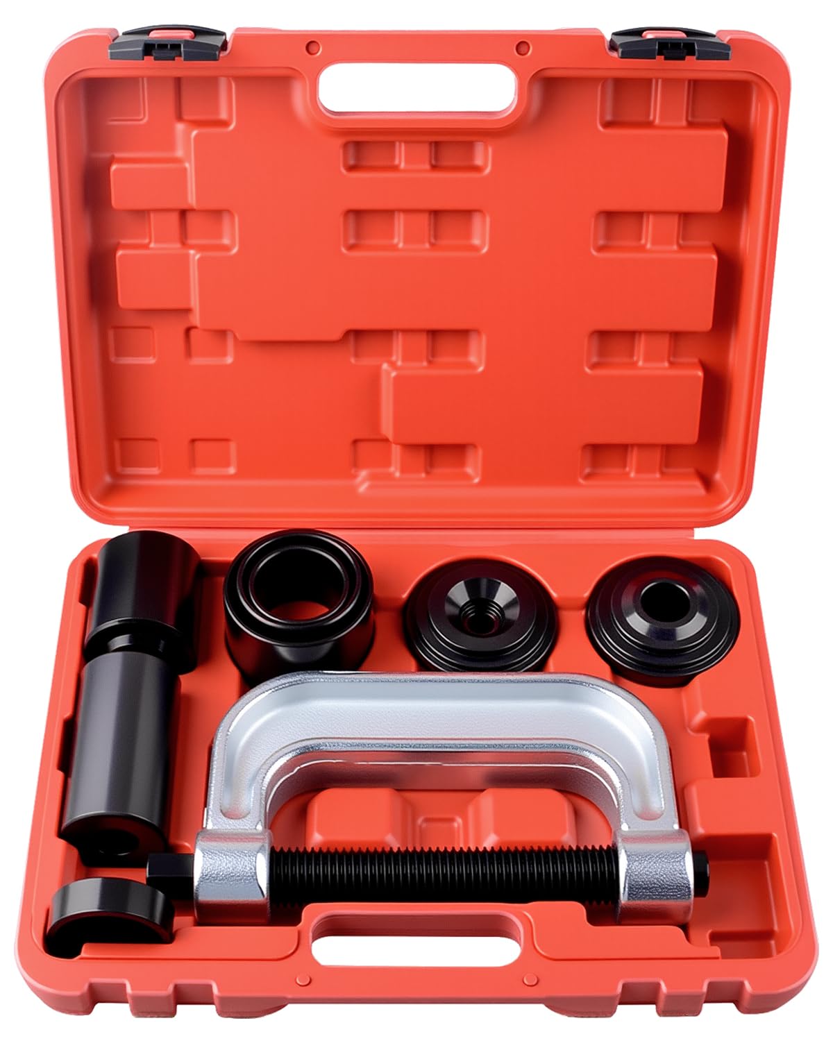 Photo 1 of DAYUAN Ball Joint Press & U Joint Removal Tool Kit with 4x4 Adapters for Most 2WD and 4WD Cars and Light Trucks with Red Storage Case Red