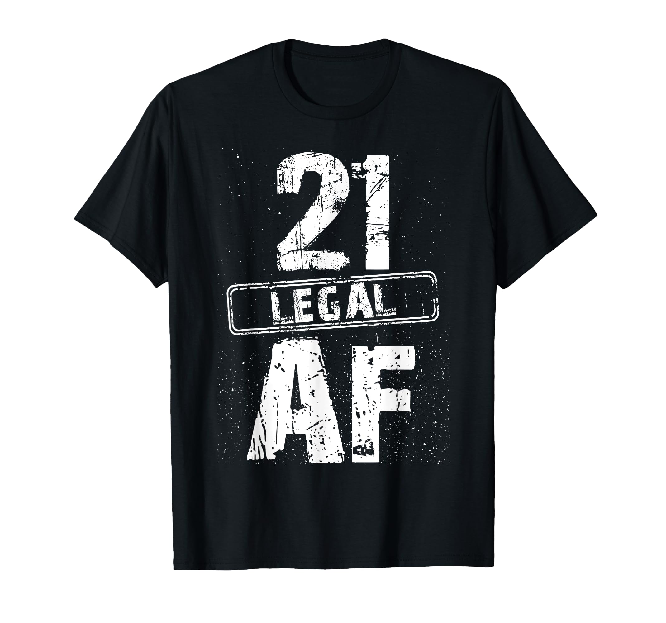 Photo 1 of 21 Legal AF 21st Birthday Cool 21 Years Old Nightclubs Party T-Shirt Size M 