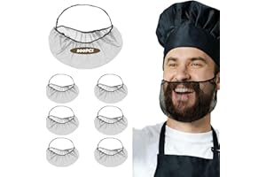 500 Pcs Black Beard Nets - Disposable Beard Nets for Food Service, Breathable Nylon, 18" Protective Beard Covers for Restaura