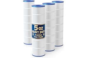 Swimara Upgraded 5oz CV460 Pool Filter Cartridges, Compatible with Jandy CL460 & CV460, Replaces OEM A0558000, R0554600, Pleatco PJAN115, 4-Pack, 460 Sq.Ft Total, Premium Media