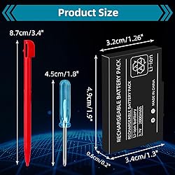 OSTENT 2000mAh Rechargeable Lithium-ion Battery