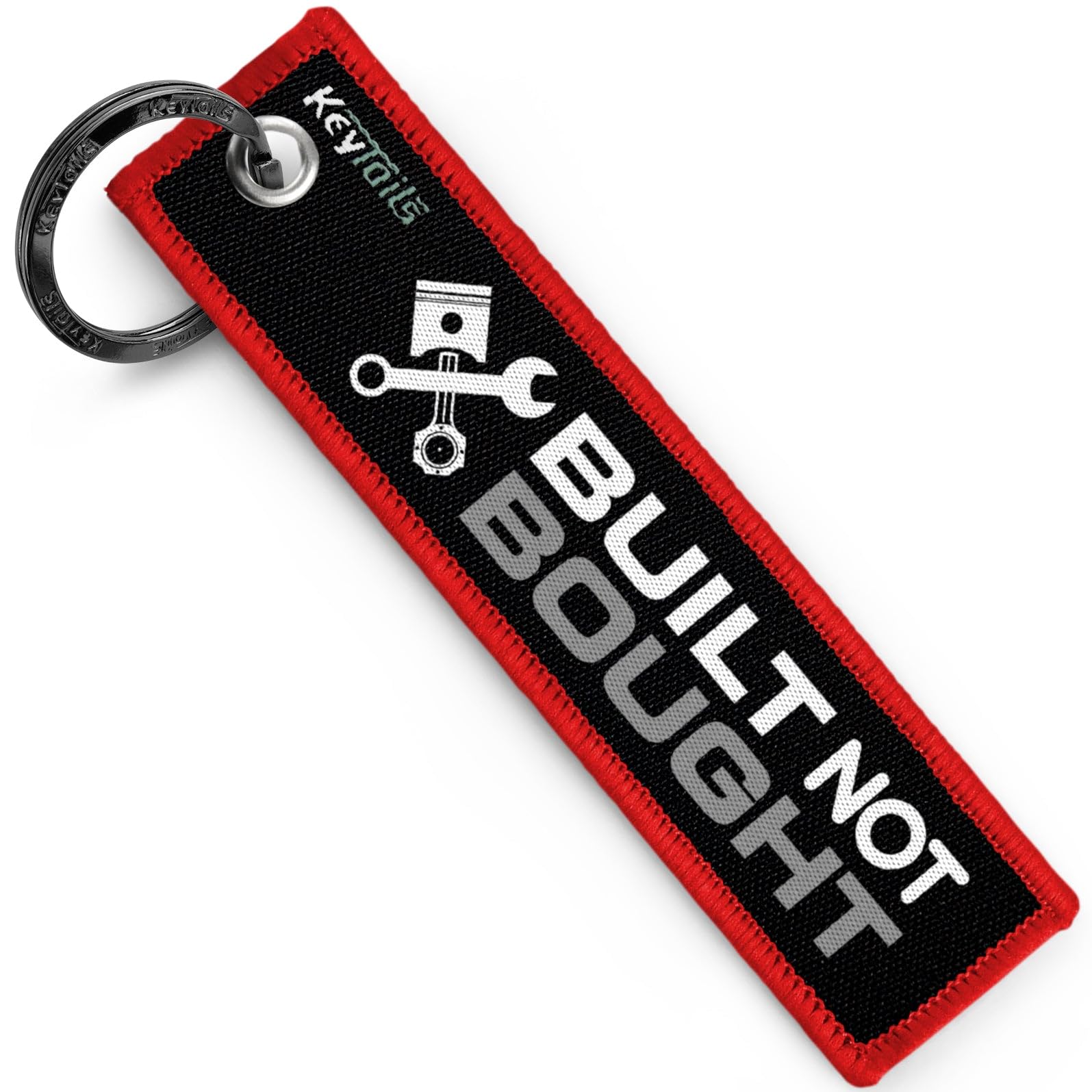 KEYTAILS Keychains, Premium Quality Key Tag for Motorcycle, Car, Scooter, ATV, UTV [Built Not Bought]