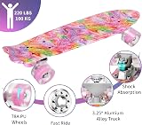 BELEEV 22 inch Skateboard Kids Cruiser with LED Wheels 220 LBS Max Load view 4