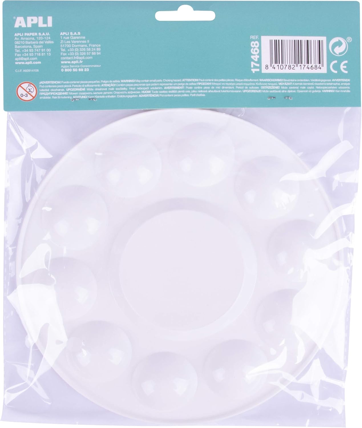 1 x Plastic Paint Palette, Assorted - Image 3