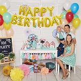 TONIFUL 16 Inch Gold Letter Balloons A-Z Set 52 Pieces Custom Phrase DIY view 4