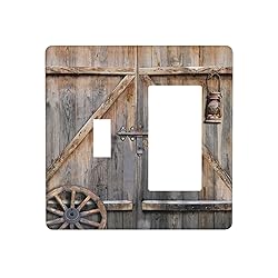 Wood Garage Barn Door Cabin 2 Gang Single
