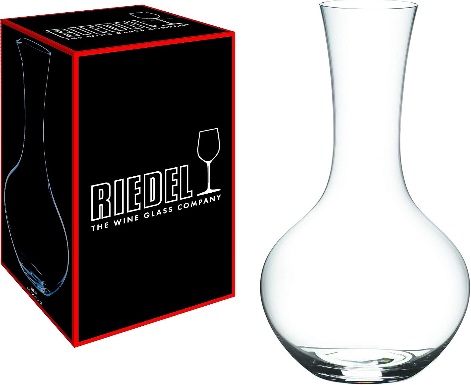RIEDEL Syrah Single Pack Clear Crystal Machine Made Decanter, Transparent, 1460 ml - Image 3