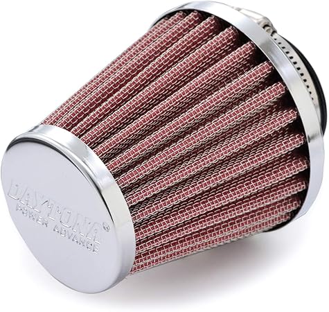 Amazon デイトナ パワーアドバンス バイク用 エアフィルター 取付口径f35 ラウンドテーパー ストレート パワーフィルター 車 バイク 車 バイク