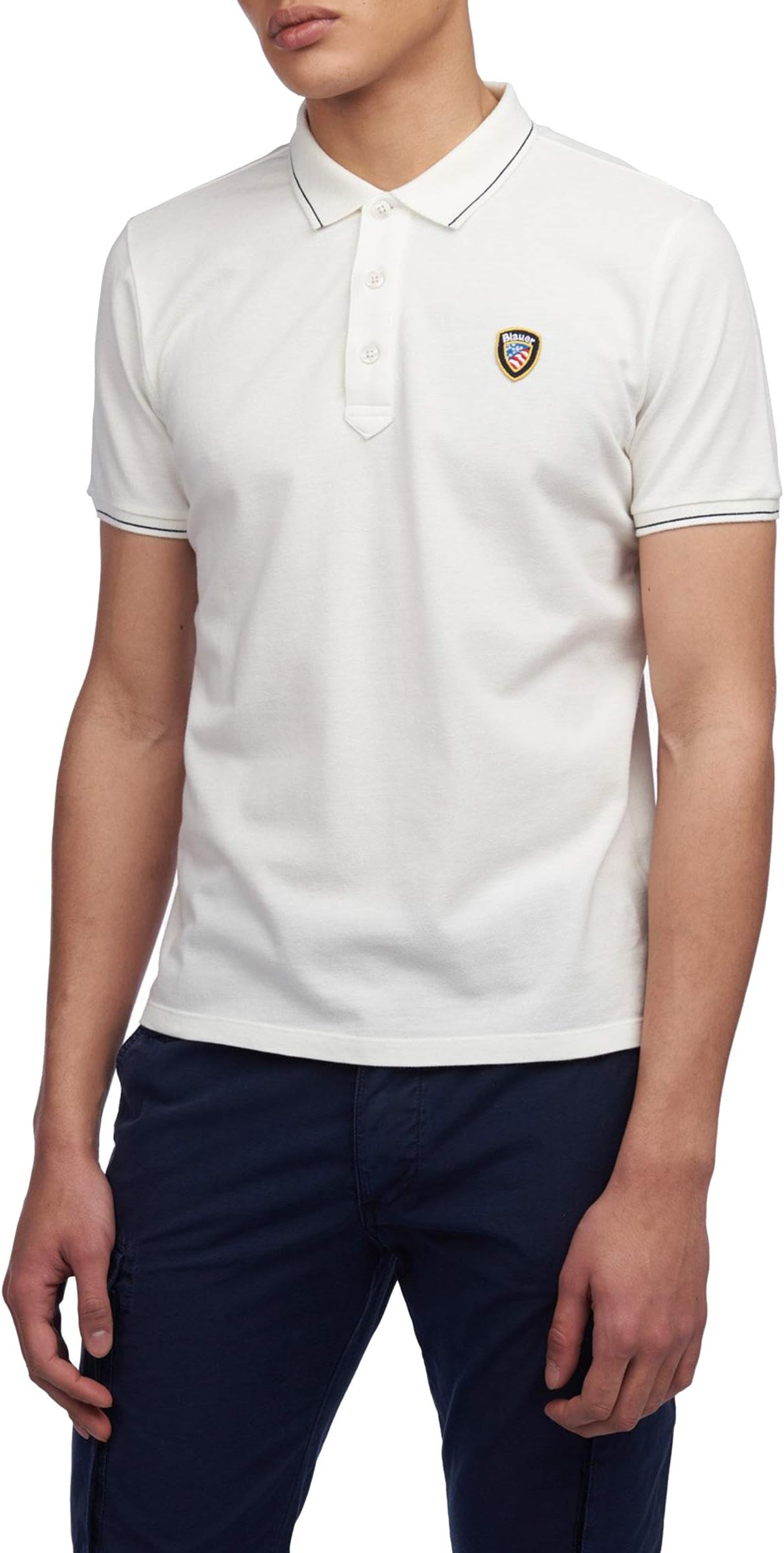Blauer Polo Uomo 19SBLUT02174 004865 Bianco