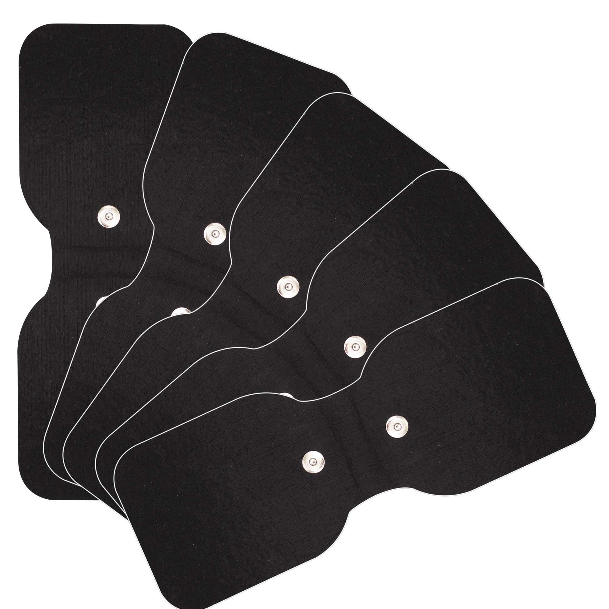 Med-Fit Wireless Tens Black Cloth Large Electrode Ideal for Back Pain 20 x 10cm (5 Pack)