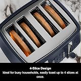 Morphy Richards Cassini 4 Slice Toaster 800W Blue 6 Power Levels Defrost Reheat view 5