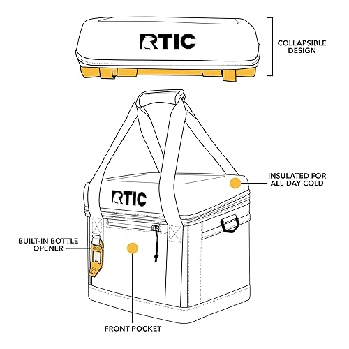 RTIC 28 Can Everyday Cooler, Soft Sided Portable Insulated Cooling