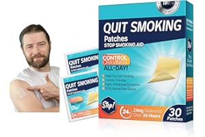 SDJUFEI Step 1 Quit Smoking Patches, (30pcs) Patches 21mg Stop Smoking Aids Patches, Quit Smoking Stickers That Work with 2 Weeks, Easy & Effective Anti-Stickers,Long-Lasting Quit for Stop Smoking Patches