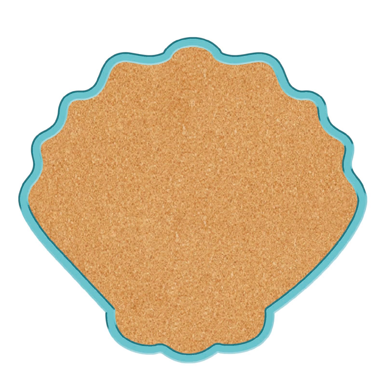 Photo 1 of CRASPIRE Shell Pin Cork Board 9.84x9.21In Framed Bulletin Display Badge Wooden Saddle Brown Wall Mounted Memory Memo Brooch Lapel Pin Holder Storage for Home Office School Classroom Wedding Decoration