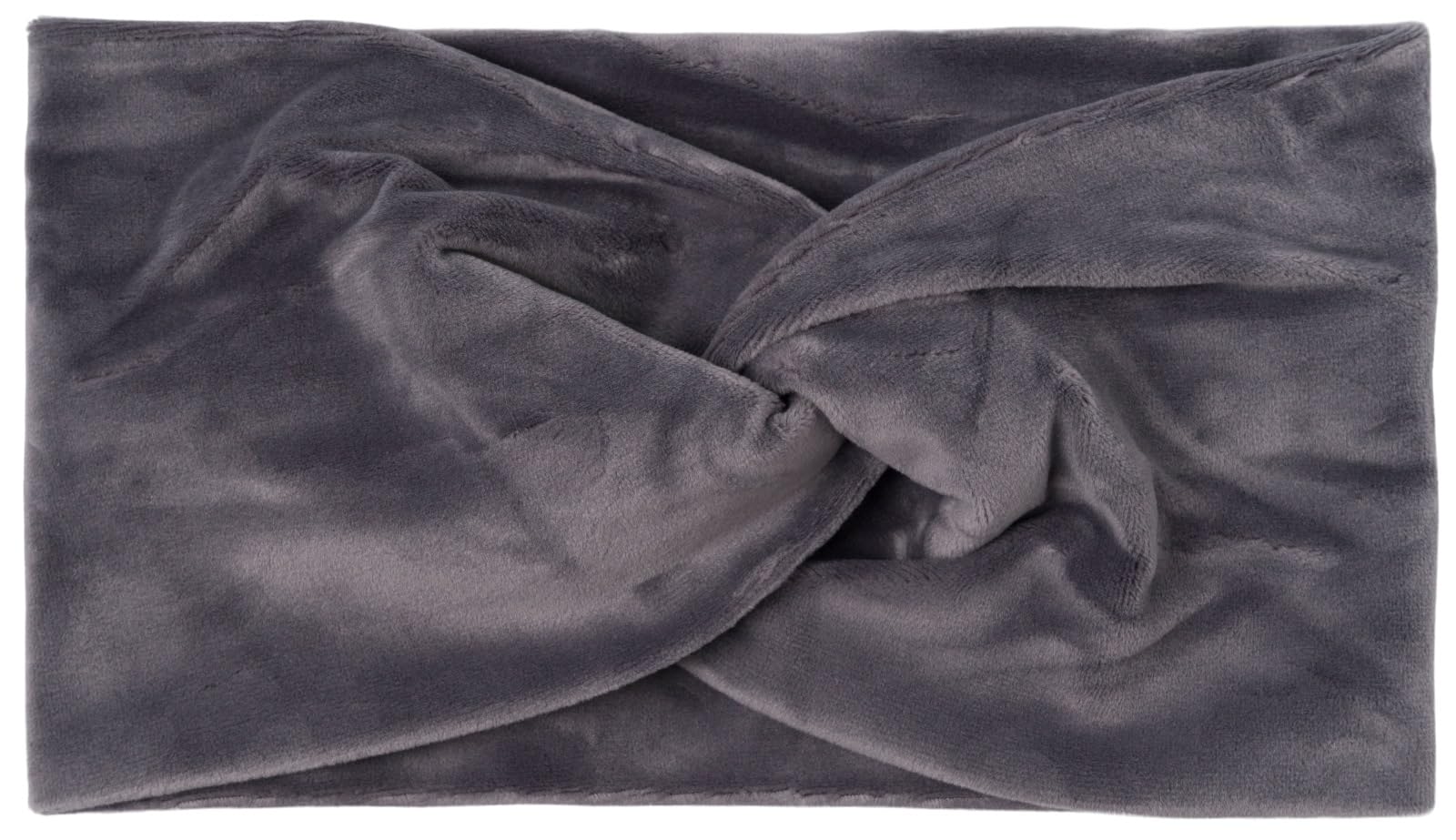 styleBREAKER women velvet-look headband with twist knot, hairband 04026040, Colour:Grey — image 1
