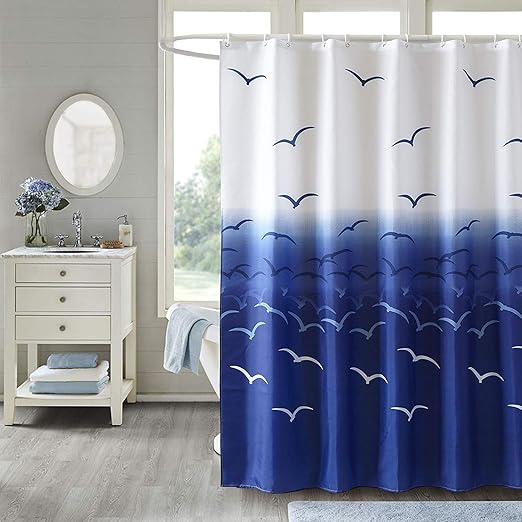 Amazon Com Shower Curtain Bathroom Fabric Curtains Polyester Bath