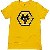 1863FC Wolverhampton Wonderers FC Mono Badge Jersey Cotton T-Shirt - Gold