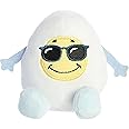 Aurora® Punny Eggspressions™ Sunny Egg Stuffed Animal - Humorous Wordplay - Playful Expression - White 3.5 Inches