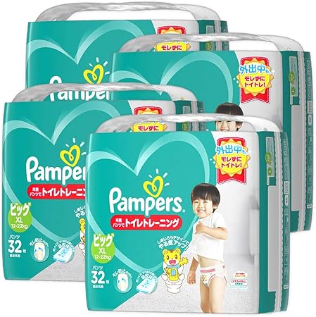 Amazon パンツ ビッグサイズ パンパース オムツ 卒業パンツ 12 22kg 128枚 32枚 4パック ケース品 パンパース おむつ