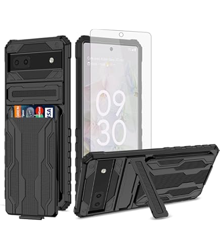 Wallet Case For Google Pixel 6A, Leather Phone Cases With Credit Card Holder Slot Stand - View #9
