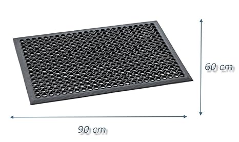 Antirutsch - Fussboden Lochmatte Abtreter Fussabtreter Gummimatte Fußmatte gelocht 90 x 60 cm 9980600