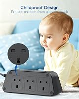 Addtam 6 Way Extension Lead with USB Ports 5A USB-C & USB-A 5M Braided Cable view 6