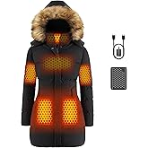 Genovega Graphene Women Heated Jacket 12V Fast Charge 18400mAh Large Capacity