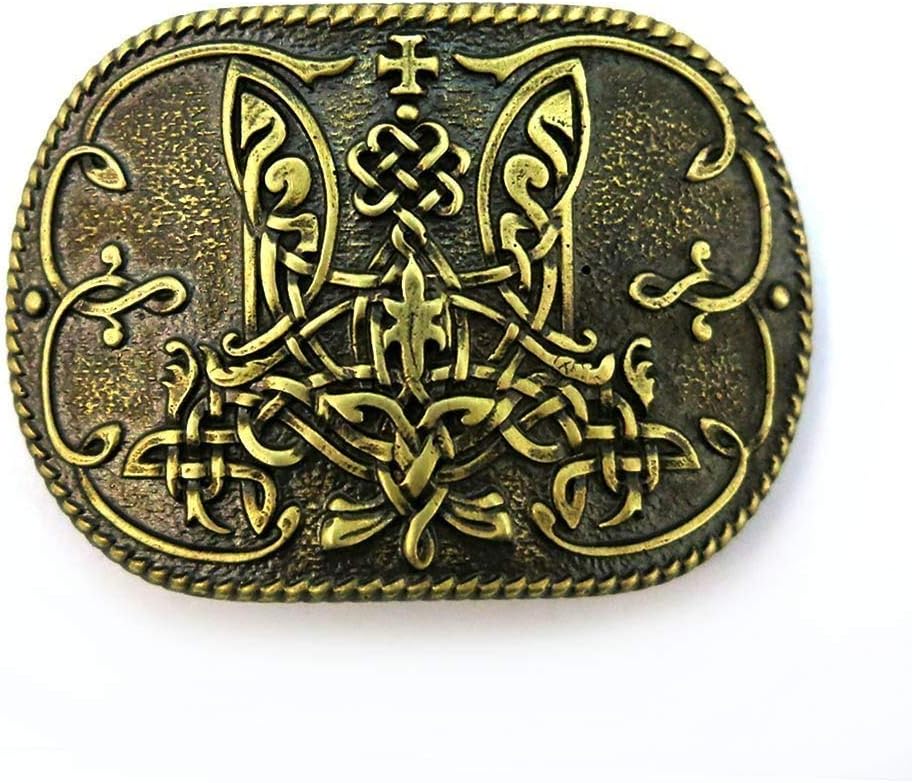 Belt buckle"Ligature Trident"; Runic Belt buckle; Handmade&processed; Sculptural belt buckle; Solid brass buckle; Scandinavian art; Artistic
