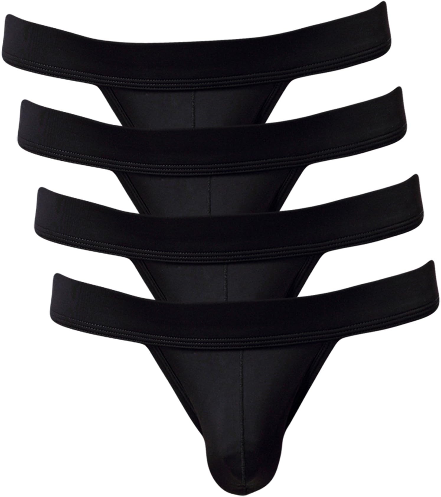 NEIKU Mens Underwear Bikini Briefs Pack Seamless Thongs Breathable Underwear for Men