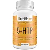 5-HTP Supplement - For Mood Balance, Sleep, Migraines - Made in Canada, Third-Party Tested - Premium Natural Serotonin Booste