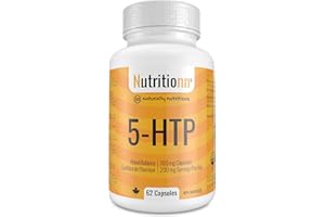 5-HTP Supplement - For Mood Balance, Sleep, Migraines - Made in Canada, Third-Party Tested - Premium Natural Serotonin Booste