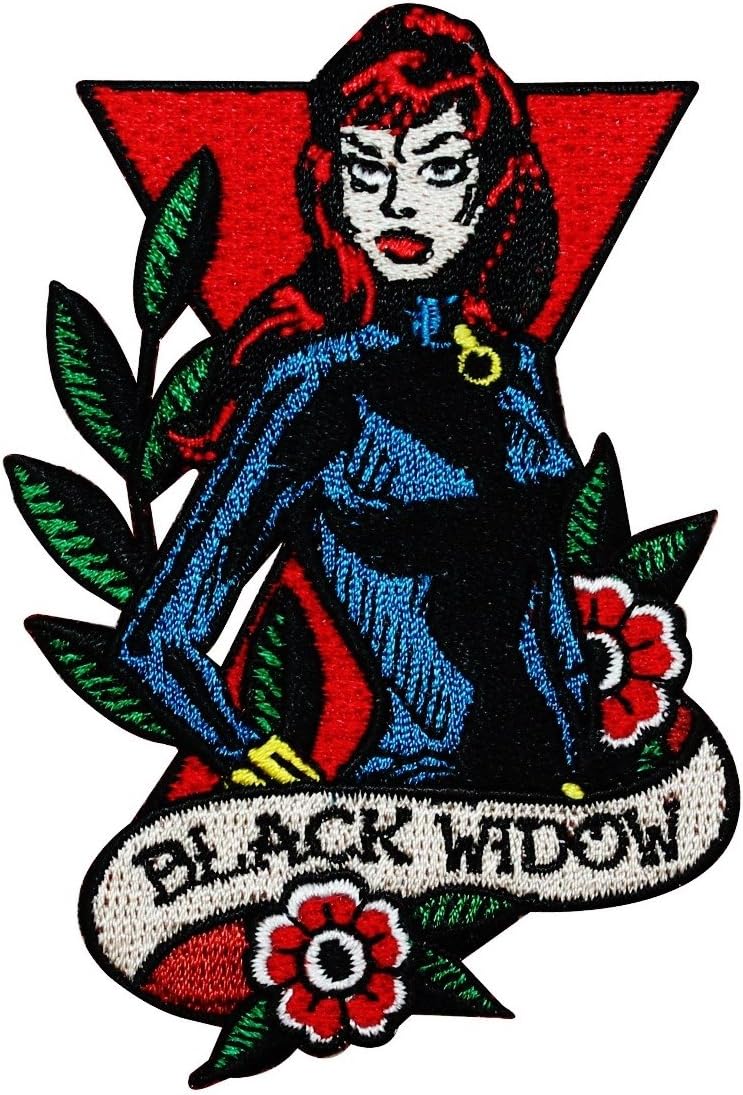 Marvel Agent Black Widow IronOn Patch Avengers Superhero DIY Apparel Applique