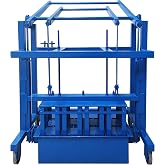 TECHTONGDA Manual Hollow Block Brick Making Machine, H1 Cavity Hand Operated Brick Maker, 4 Bricks Per Cycle for Rural Building, Yard Renovation and Home Gardening