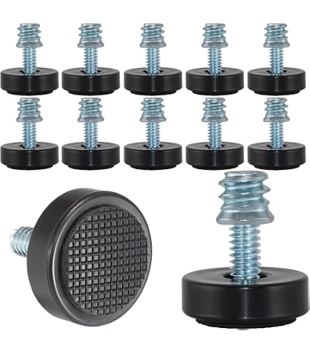 thumbnail image 2 of Cyclingcolors 4x Adjustable Furniture Glides – Teflon/PTFE Feet For Leveling – Made In Germany 2 of 5